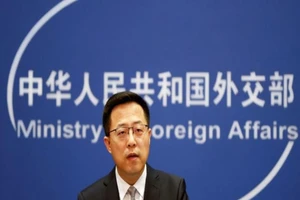 Phát ngôn viên Bộ Ngoại giao Trung Quốc Triệu Lập Kiên. Ảnh: REUTERS