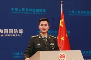 Phát ngôn viên Bộ Quốc phòng Trung Quốc Tan Kefei. Ảnh: MOD.GOV.VN