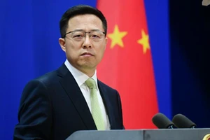 Phát ngôn viên Bộ Ngoại giao Trung Quốc Triệu Lập Kiên. Ảnh: THỜI BÁO HOÀN CẦU