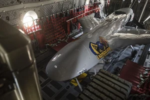 Một chiếc Bayraktar TB-2 - UAV thả bom dẫn đường bằng laser do Thổ Nhĩ Kỳ sản xuất. Ảnh: BỘ QUỐC PHÒNG LITHUANIA