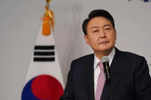 Tổng thống Hàn Quốc Yoon Suk-yeol. Ảnh: TÂN HOA XÃ