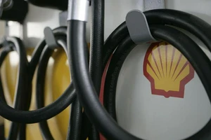 Logo của Shell Plc. Ảnh: BLOOMBERG