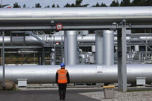 Đường ống dẫn khí Nord Stream 2 ở Lubmin (Đức). ẢNH: REUTERS
