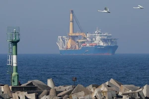 Phát hiện tàu hải quân Thụy Điển gần khu vực các đường ống dẫn khí NORD STREAM bị rò rỉ. ẢNH: TASS