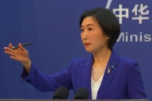 Phát ngôn viên Bộ Ngoại giao Trung Quốc Mao Ninh. Ảnh: AP