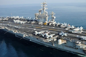 Tàu sân bay USS Nimitz của Hải quân Mỹ. Ảnh: SEA FORCES