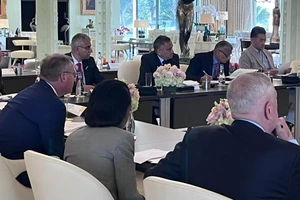 Các chỉ huy quân sự cấp cao Bộ tứ kim cương họp bàn an ninh ADD-TBD