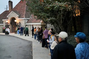 Những bức ảnh đầu tiên ngày bầu cử Mỹ