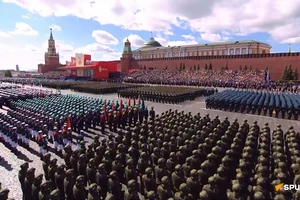 VIDEO: Toàn cảnh Quảng trường Đỏ trước giờ duyệt binh kỷ niệm Ngày Chiến thắng 