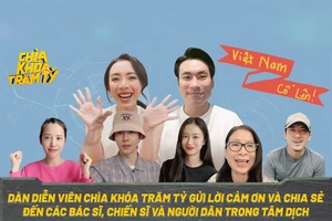 Dàn diễn viên 'Chìa khóa trăm tỷ' gửi lời cổ vũ tuyến đầu chống dịch