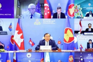 Bộ trưởng Bộ Ngoại giao và Hợp tác Quốc tế Campuchia Prak Sokhonn tham dự ARF. Ảnh: BỘ NGOẠI GIAO CAMPUCHIA