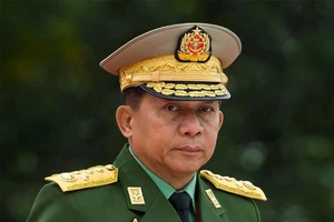 Thống tướng Min Aung Hlaing. Ảnh: REUTERS