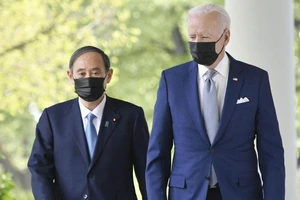 Mỹ đánh giá cao vai trò của Thủ tướng Nhật Suga trong vấn đề TQ, Đài Loan. Ảnh: KYODO NEWS