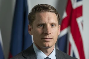 Trợ lý Bộ trưởng Quốc phòng Úc Andrew Hastie. Ảnh: MARTIN OLLMAN / THE AUSTRALIAN