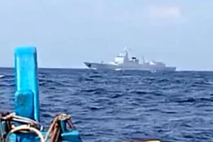 Phát hiện tàu khu trục Trung Quốc trong EEZ, ngư dân Indonesia e ngại ra khơi. Ảnh: ALIANSI NELAYAN NATUNA UNTUK KOMPAS