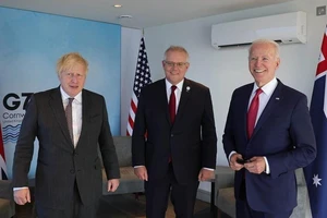 Cuộc đàm phán bí mật hàng tháng trời về thoả thuận tàu ngầm Mỹ-Úc-Anh. Ảnh: ANDREW PARSONS/UPISHUTTERSTOCK