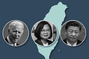 (Từ trái qua): Tổng thống Mỹ Joe Biden, nhà lãnh đạo Đài Loan Thái Anh Văn, Chủ tịch Trung Quốc Tập Cận Bình. Ảnh: SLATE/GETTY IMAGES
