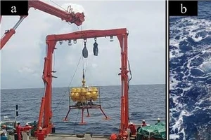 Biển Đông: TQ thử nghiệm thiết bị phát hiện 'sóng nội' - mối nguy cho tàu ngầm. Ảnh: EARTH SCIENCE FRONTIERS