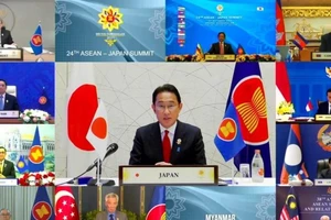 Nhật sẽ tăng cường hợp tác với ASEAN để hiện thực hóa AĐD-TBD tự do, rộng mở. Ảnh: KYODO 