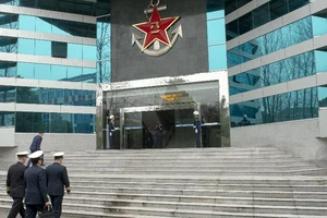 Trường Cao đẳng Chỉ huy của quân đội Trung Quốc tại TP. Nam Kinh, tỉnh Giang Tô. Ảnh: ELLIOTT FABRIZIO