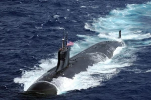 Tàu ngầm USS Connecticut. Ảnh: HẢI QUÂN MỸ