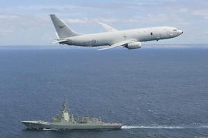 Một máy bay tuần tra săn ngầm Boeing P-8A Poseidon của Lực lượng Không quân Hoàng gia Úc. Ảnh: RAAF