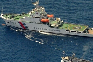 Tàu hải cảnh Trung Quốc. Ảnh: AFP