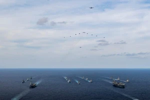 Hải quân Úc, Canada, Đức, Nhật, Mỹ tham gia cuộc tập trận chung ANNUALEX tại biển Philippines. Ảnh: HẢI QUÂN MỸ