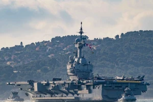 Tàu sân bay Charles de Gaulle của Pháp. Ảnh: HẢI QUÂN PHÁP 