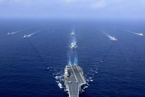 Tàu sân bay Liêu Ninh. Ảnh: AFP / GETTY IMAGES