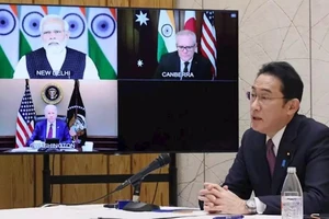 Bộ Tứ: Chuyện ở Ukraine không được phép xảy ra ở Ấn Độ Dương - Thái Bình Dương. Ảnh: KYODO