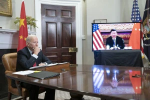 Tổng thống Mỹ Joe Biden và Chủ tịch Trung Quốc Tập Cận Bình. Ảnh: BLOOMBERG