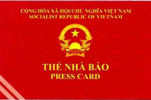 Thẻ nhà báo kỳ hạn 2021-2025 có gắn chip để chống làm giả