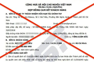 1 công ty tài chính cảnh báo khách hàng để tránh lừa đảo