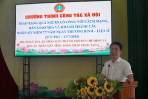 TAND hai cấp TP.HCM tặng nhà, xây cầu và tặng quà tại Đồng Tháp dịp 27-7