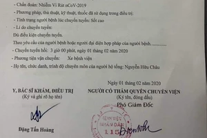 Thực hư BV Nhân dân 115 chuyển 1 ca bệnh nhiễm Corona 