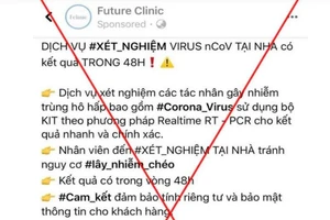Phòng khám quảng cáo xét nghiệm COVID-19 bị 'sờ gáy'