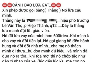 Thực hư một thầy giáo bị 'tố' vay 600 triệu đồng không trả 