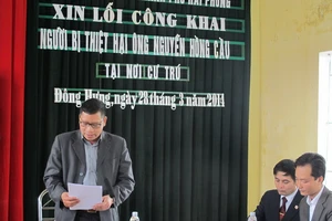 Xin lỗi công khai người dân bị kết án oan 70 ngày tù