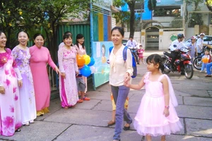 Buổi khai giảng nhẹ nhàng ở một trường mầm non