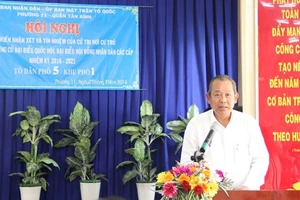 100% cử tri đồng ý giới thiệu ông Trương Hòa Bình ứng cử ĐBQH