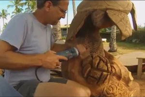 Đây là cách nghệ nhân tạo ra 1 con rùa gỗ