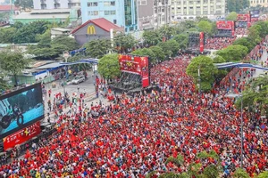 Cổ động viên cả nước hướng về U-23 Việt Nam