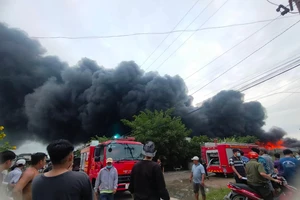 Vụ cháy tại Long An vẫn đang nỗ lực khống chế