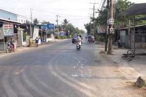 Hiện trường vụ tai nạn giao thông