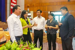 Các đại biểu trao đổi kinh nghiệm tại hội nghị