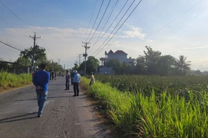 Long An: Phát hiện thi thể nam thanh niên ở đám thanh long