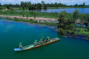 Gian nan rèn quân mùa nước nổi ở Vùng Đồng Tháp Mười