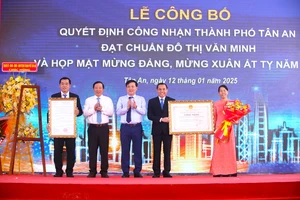 Long An: TP Tân An đạt chuẩn đô thị văn minh