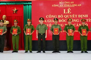 Công an tỉnh Long An: Quyết định về tổ chức bộ máy và công tác cán bộ 